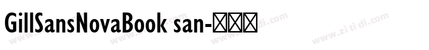 GillSansNovaBook san字体转换